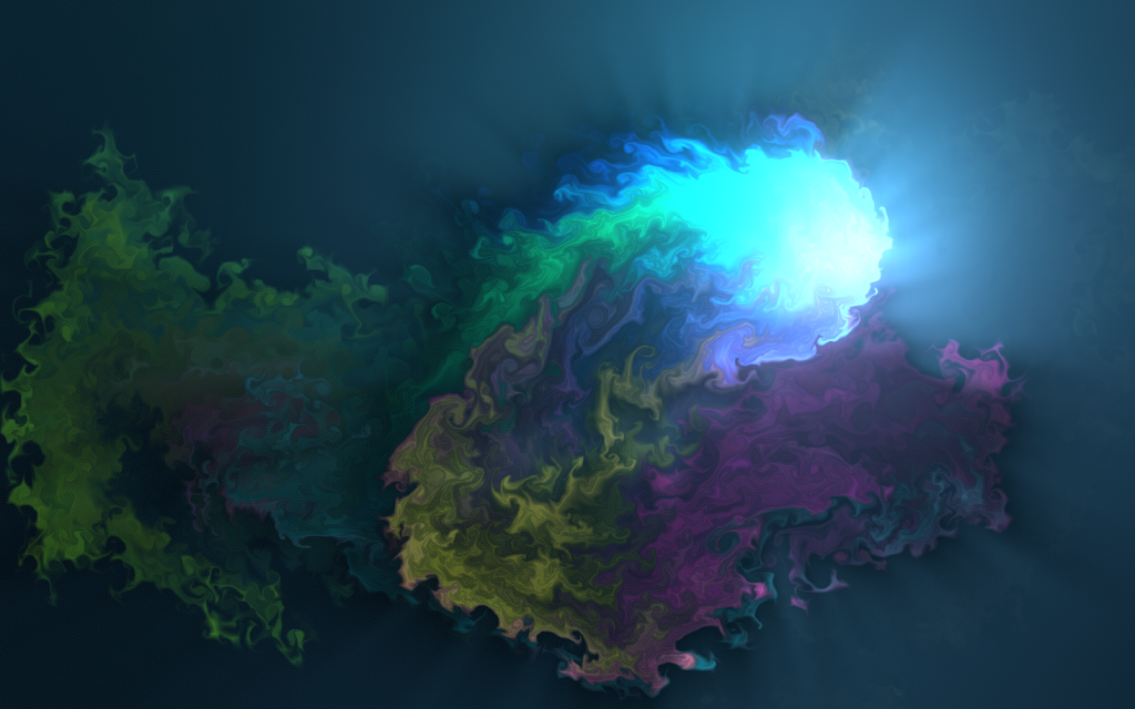 Blue Light Fluid Color